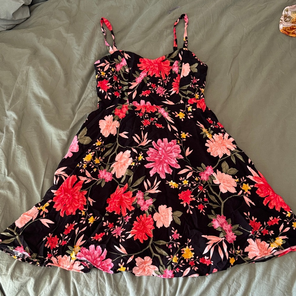 Floral Spaghetti Strap Dress